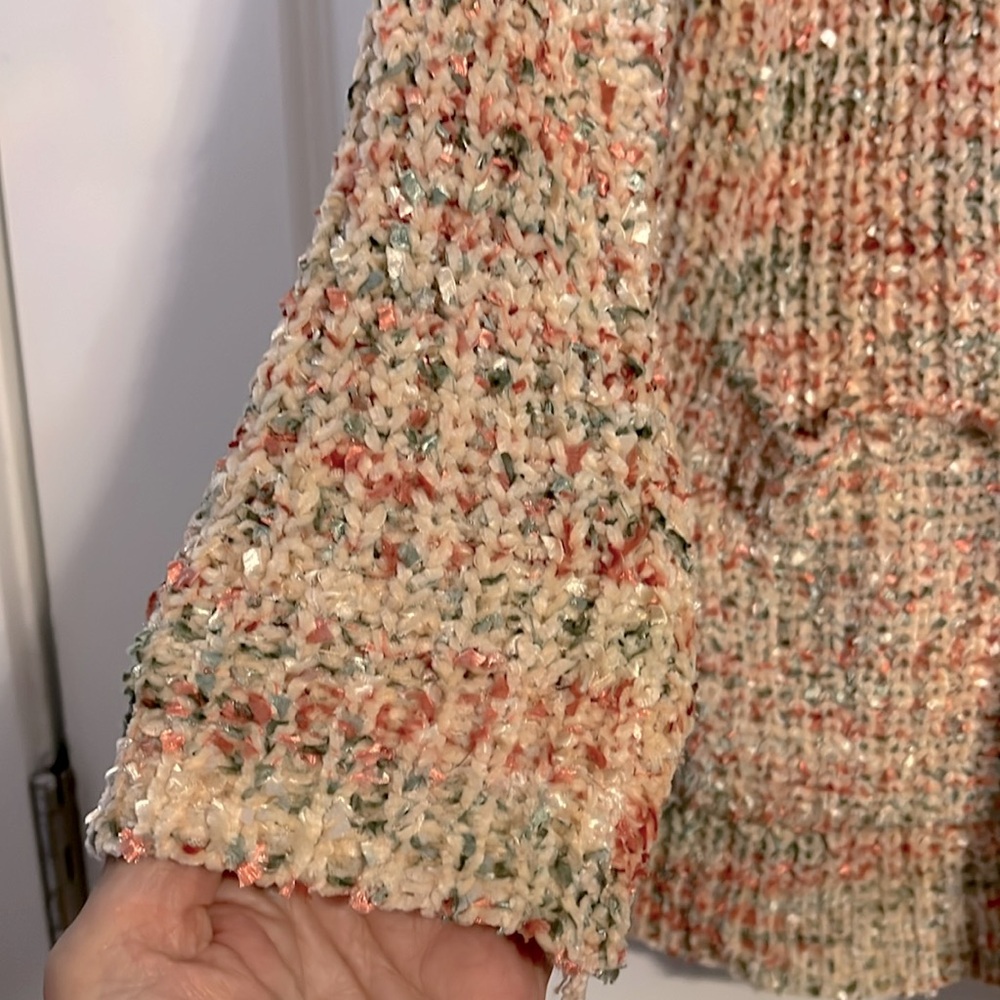 DAVI & DANI NWOTCream Chunky Knit Cardigan Sweater - Picture 4 of 8